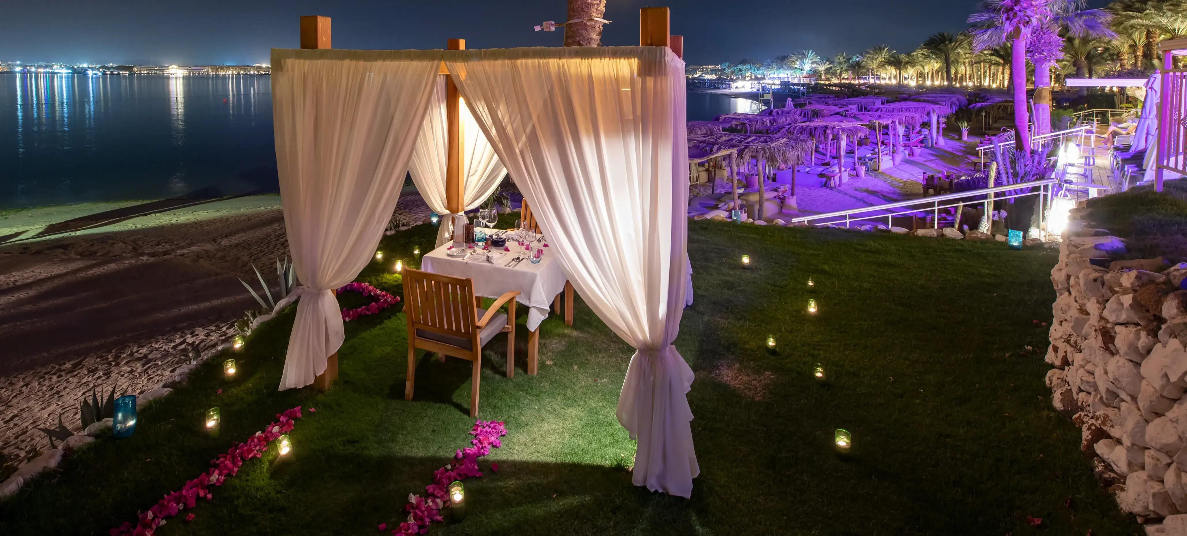 Candlelit Romance by the Sea