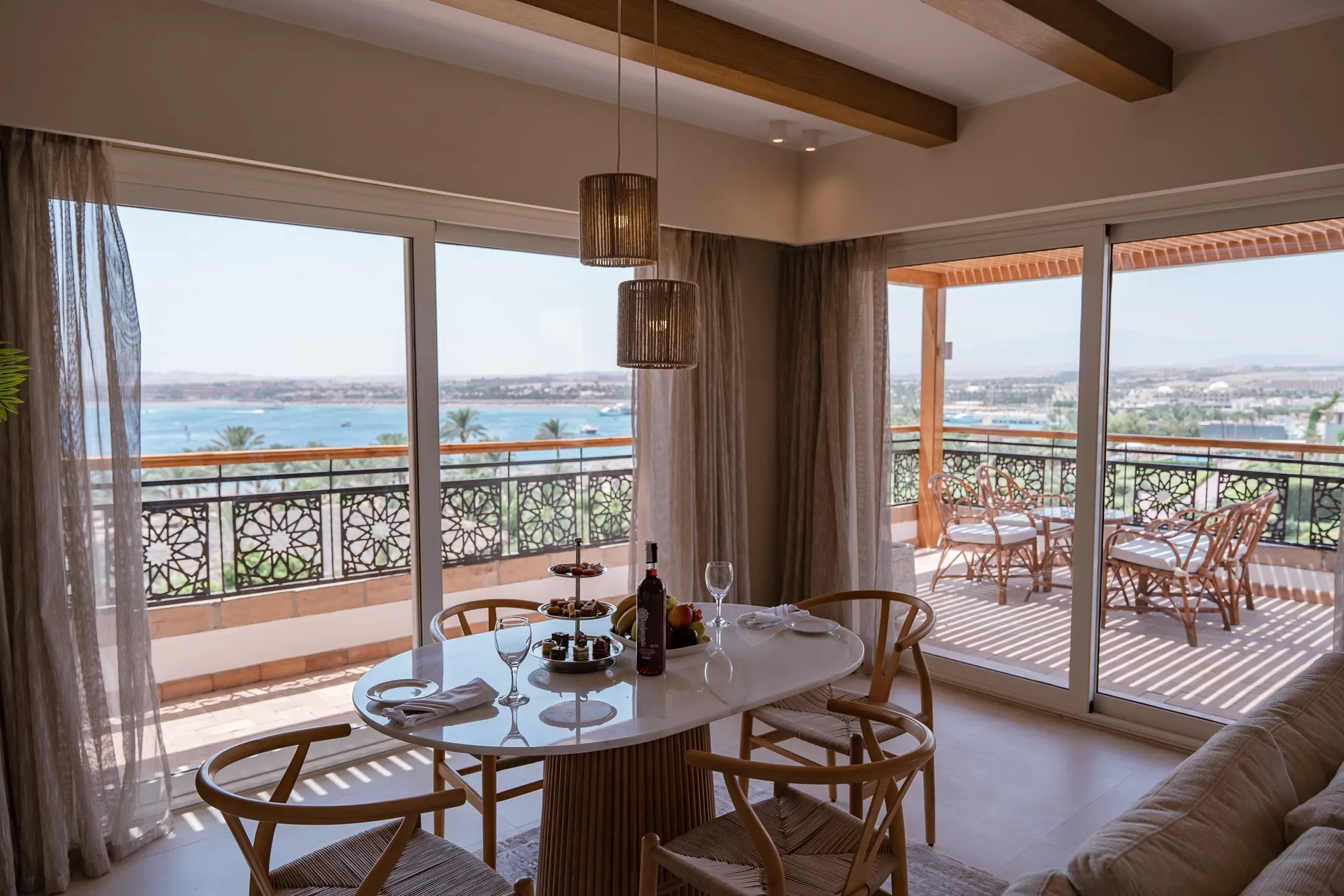 Presidential Suite with panoramic sea view at Fort Arabesque Resort